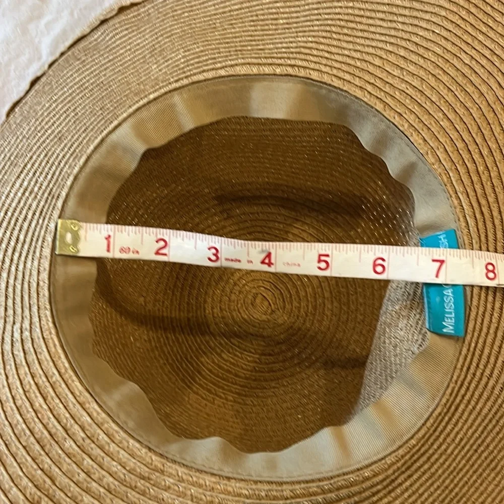 Melissa Odabash Tan Wide-Brim Sun Hat